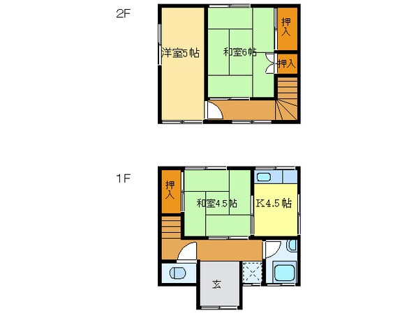 門田住宅・2の物件間取画像